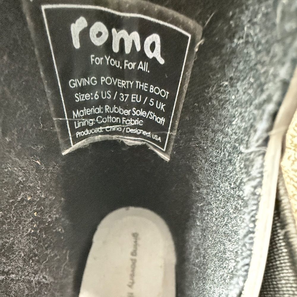 Roma Gray & Black Leopard Print Rain boots - Picture 6 of 6